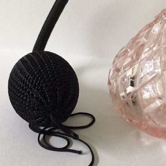 Vintage Pink Pressed Glass Perfume Bottle - Picture 4 of 8